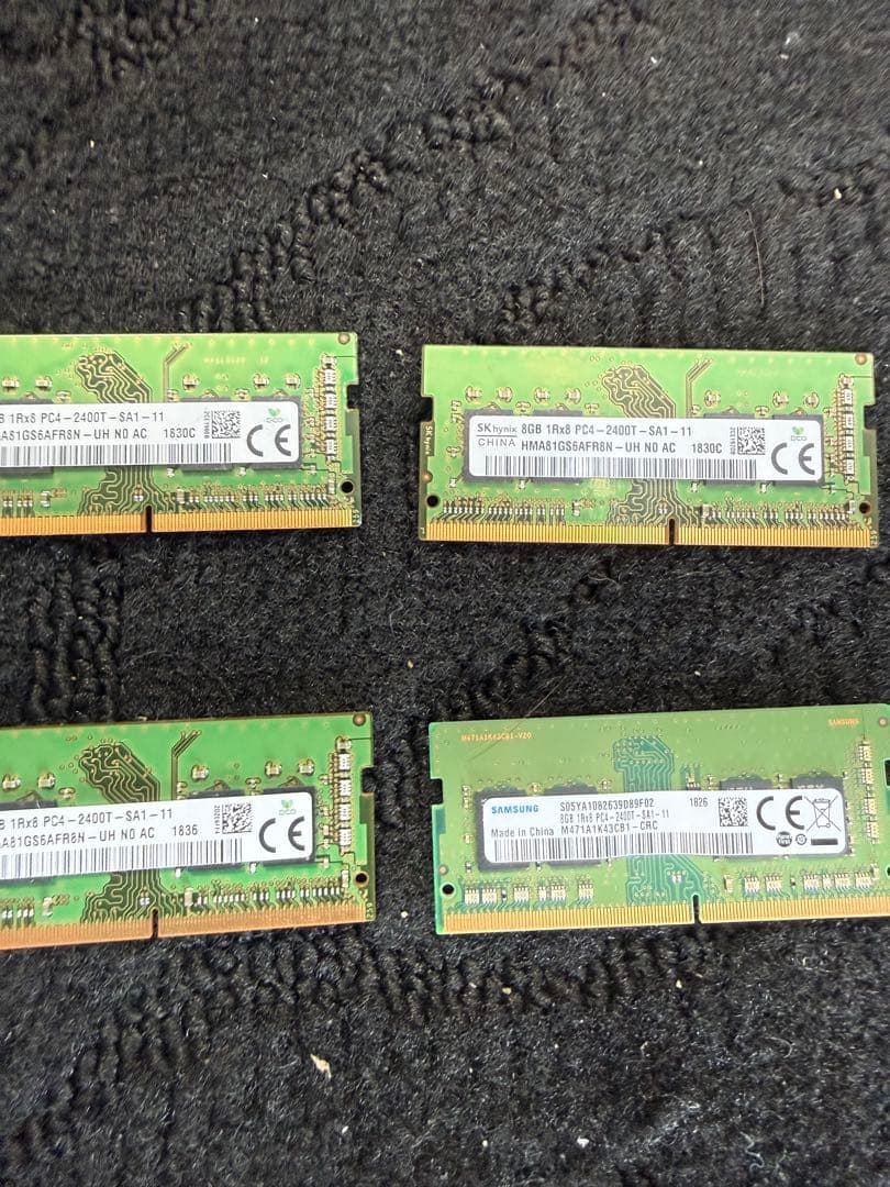 8GBメモリー4枚セット