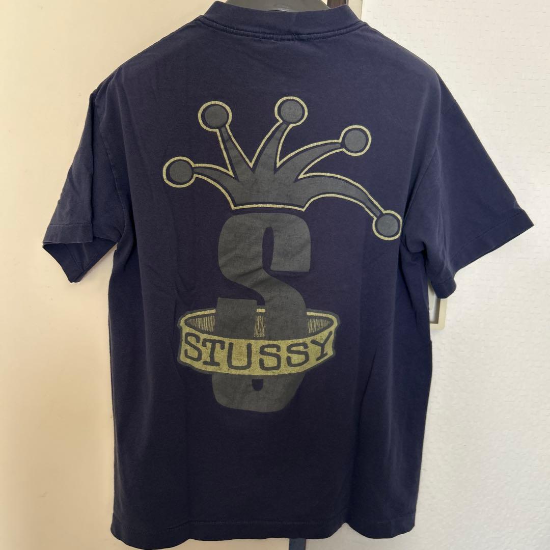 黒タグ レア Old Stussy オールド ステューシー Tシャツ Sクラウン