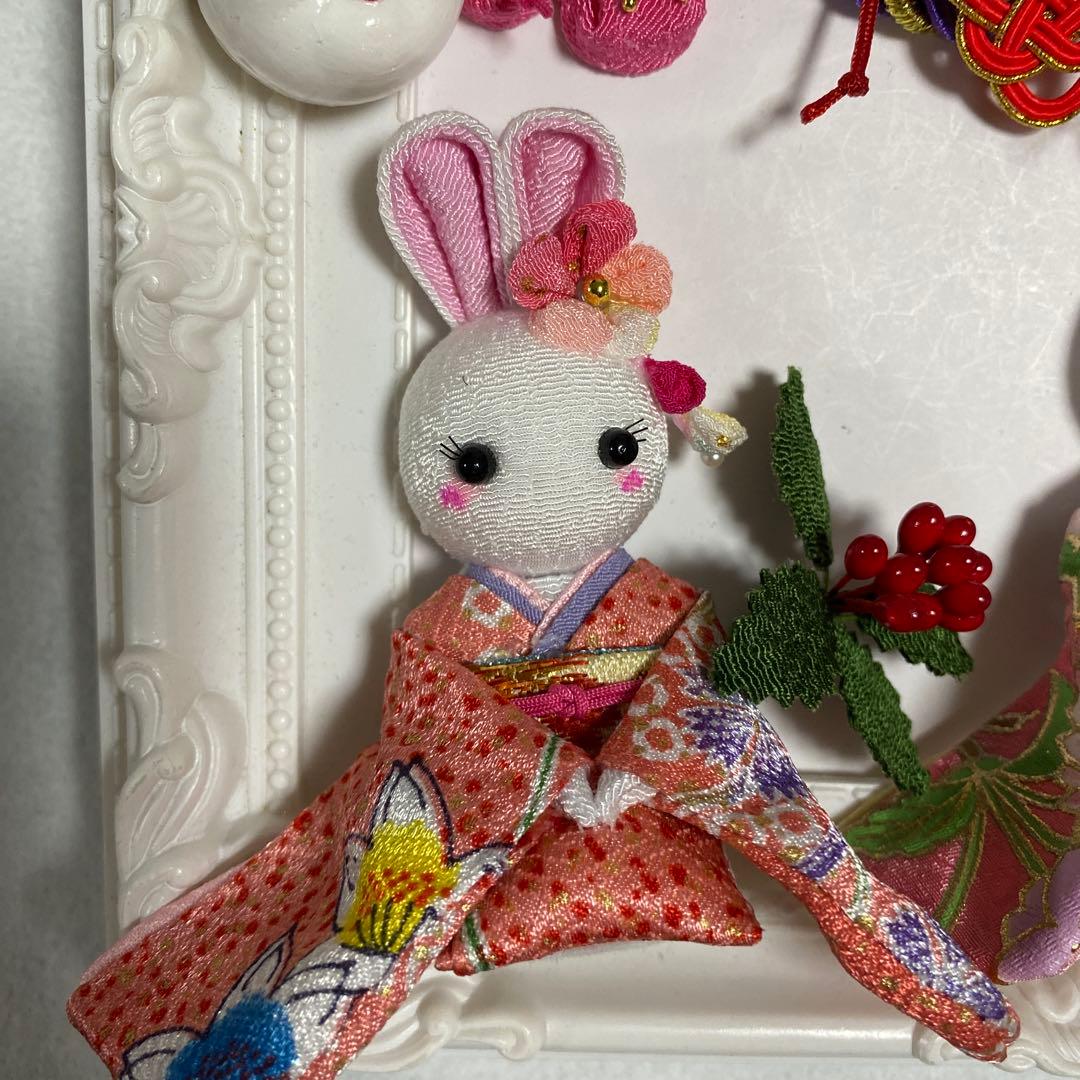 し*ん様 つまみ細工パーツ　粘土パーツ正月飾り　No.678