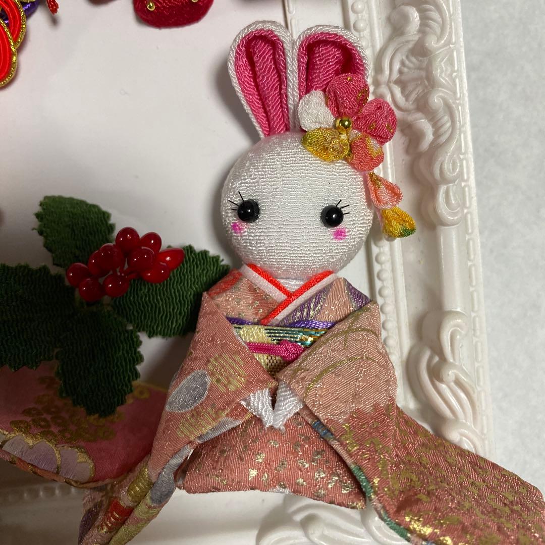 し*ん様 つまみ細工パーツ　粘土パーツ正月飾り　No.678