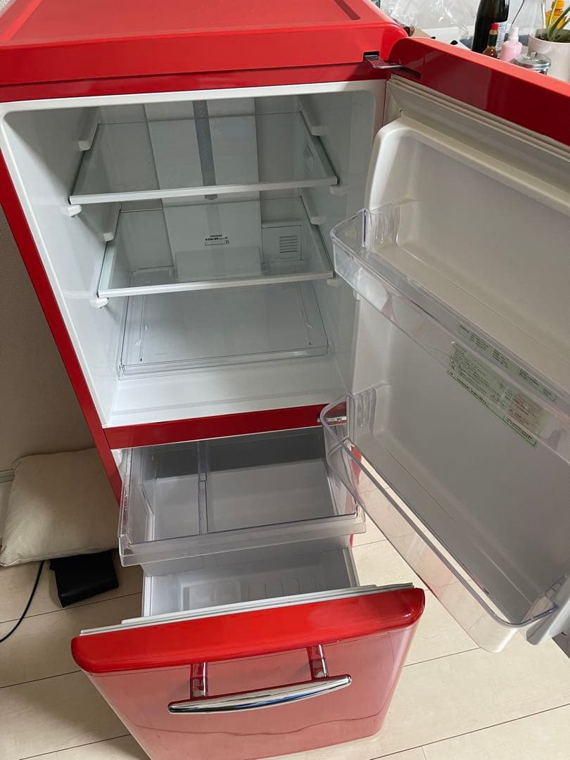 2018年式 149L eangle レトロ風 冷蔵庫 ANGRE151A1