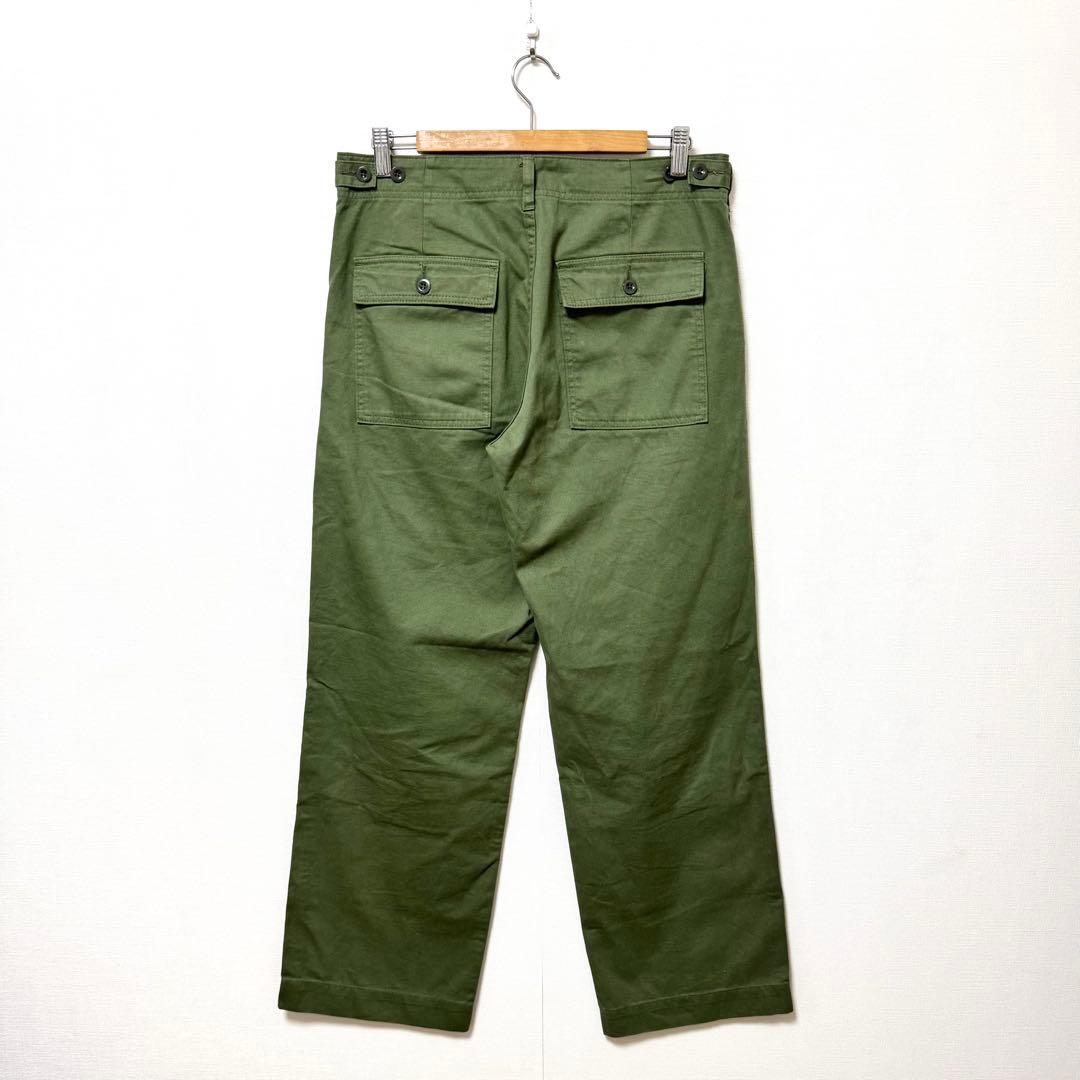 美品 完売 スピックアンドスパン ルーズベイカーパンツ カーキ サイズ40