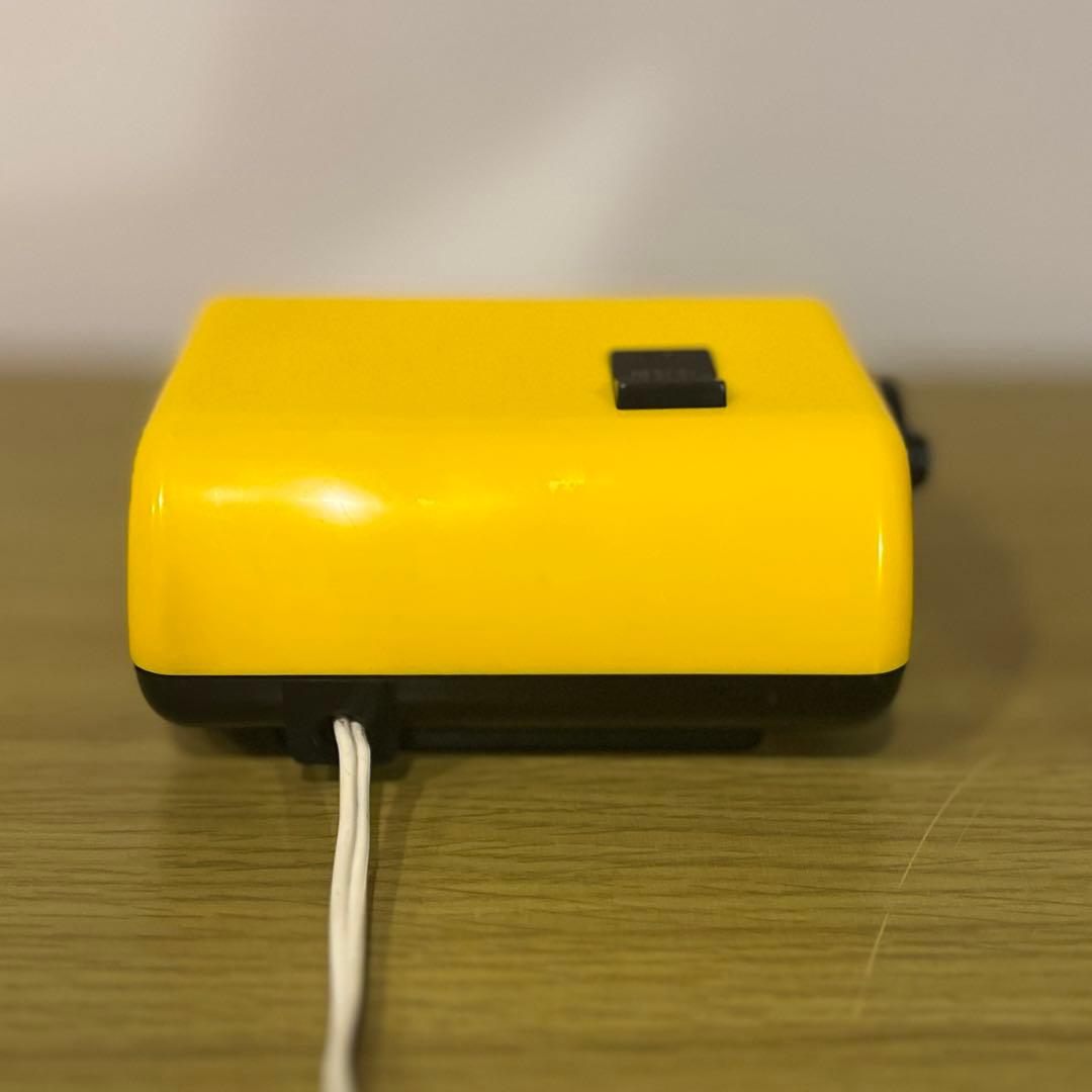 【メンテ済・動作正常】CITIZEN パタパタ時計 ハイリーフ・カーチス黄色