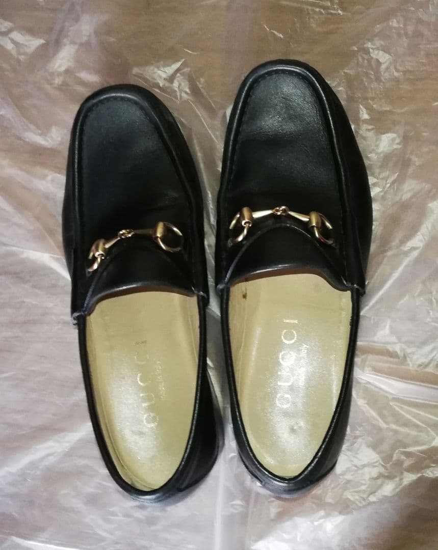 グッチ GUCCI 化粧箱袋付き ホースビットモカシン 約25.5cm 革靴
