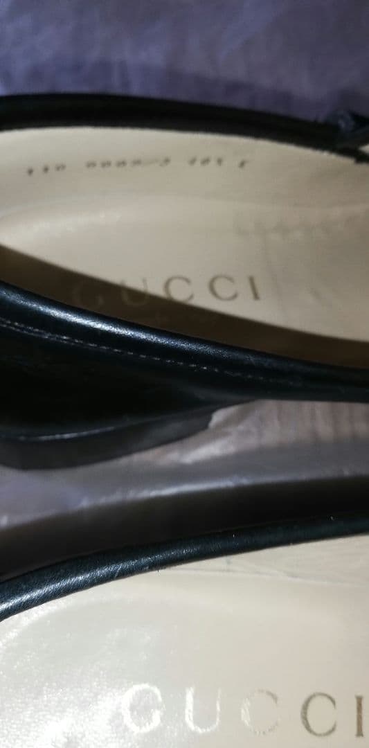 グッチ GUCCI 化粧箱袋付き ホースビットモカシン 約25.5cm 革靴