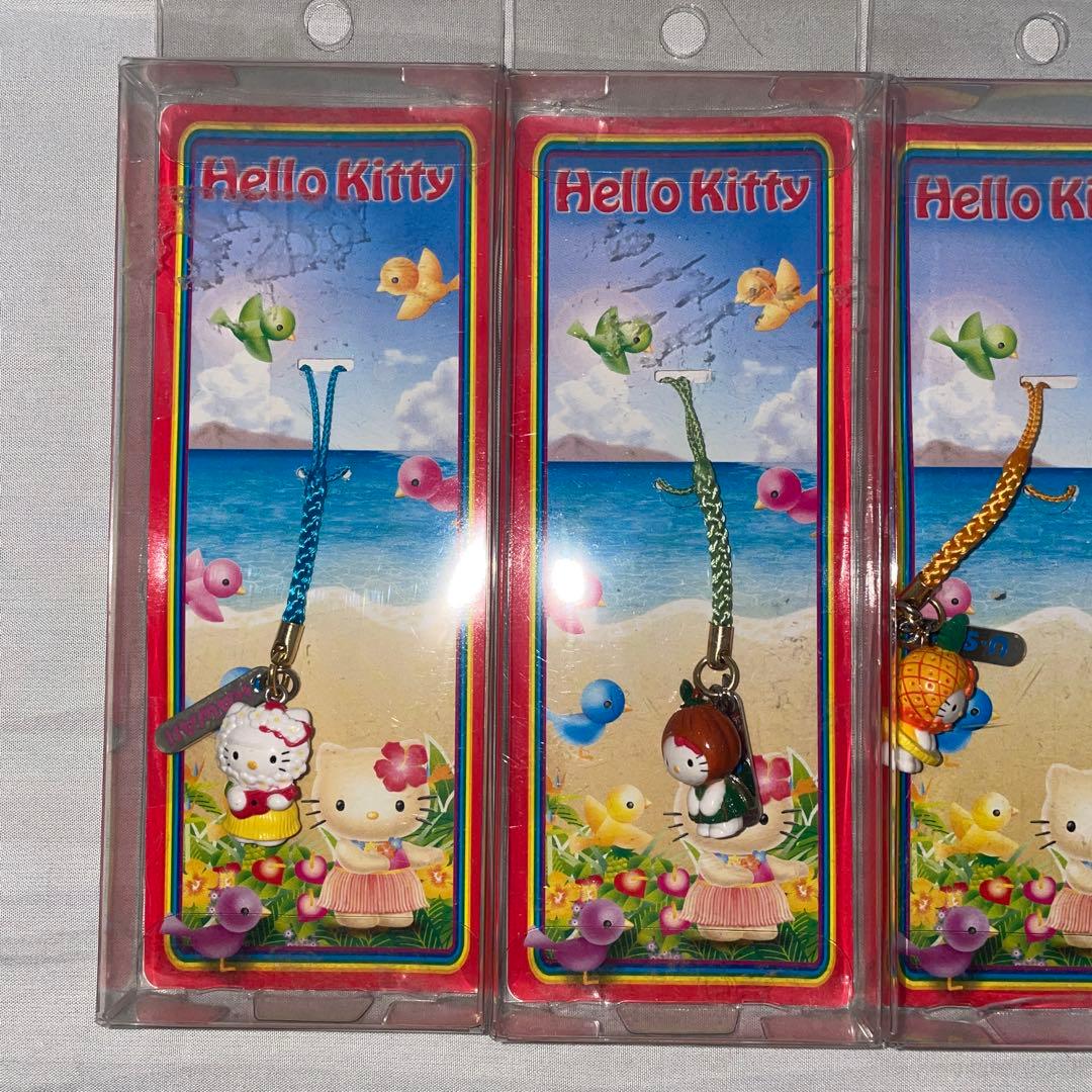 キティ　ハワイ　根付　パイナップル　プルメリア　ココナッツ　アロハ