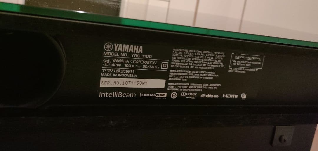 YAMAHA ホームシアターシステム YRS-1100