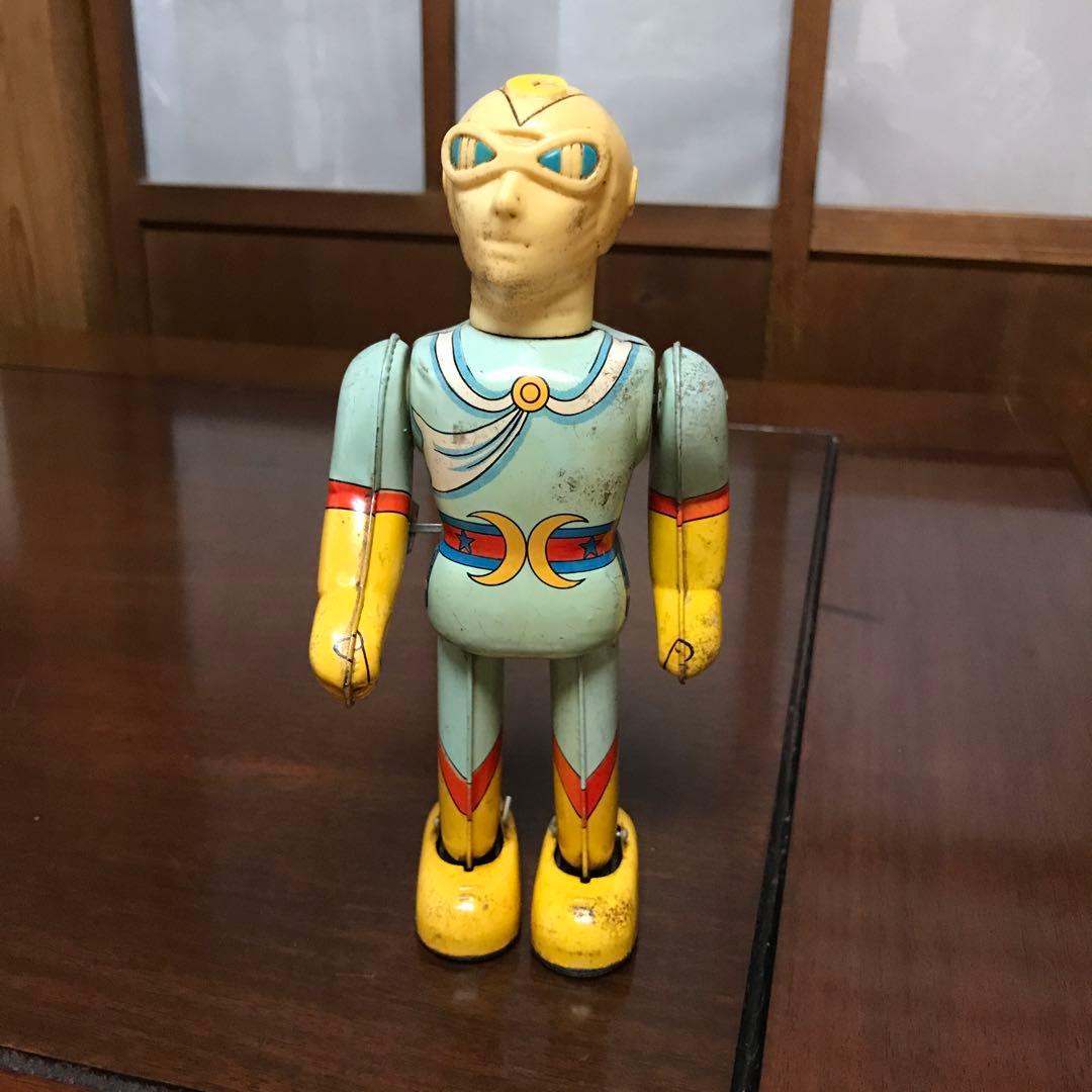 ブルマァク　月光仮面　当時物　ブリキ製　ゼンマイ歩行