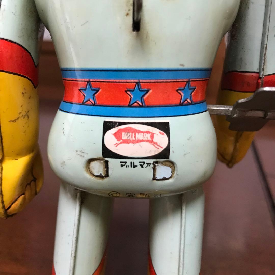 ブルマァク　月光仮面　当時物　ブリキ製　ゼンマイ歩行