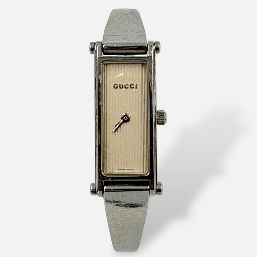 希少✨GUCCI 1500L シルバー バングルウォッチ 腕時計 レディース