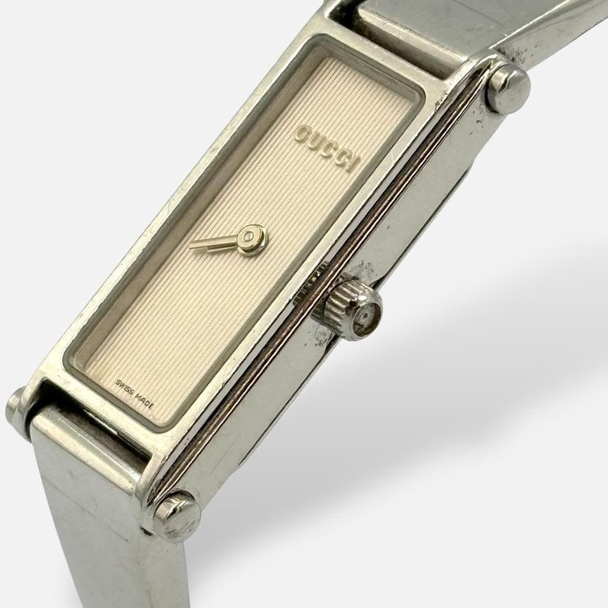 希少✨GUCCI 1500L シルバー バングルウォッチ 腕時計 レディース