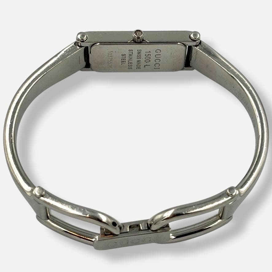 希少✨GUCCI 1500L シルバー バングルウォッチ 腕時計 レディース