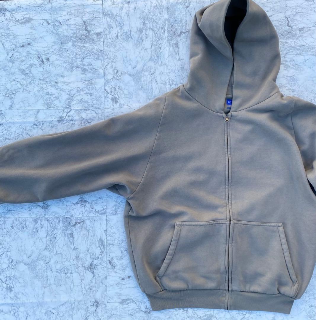 【美品・希少】Yeezy Gap ジップアップパーカー 【ベージュグレー】　短丈