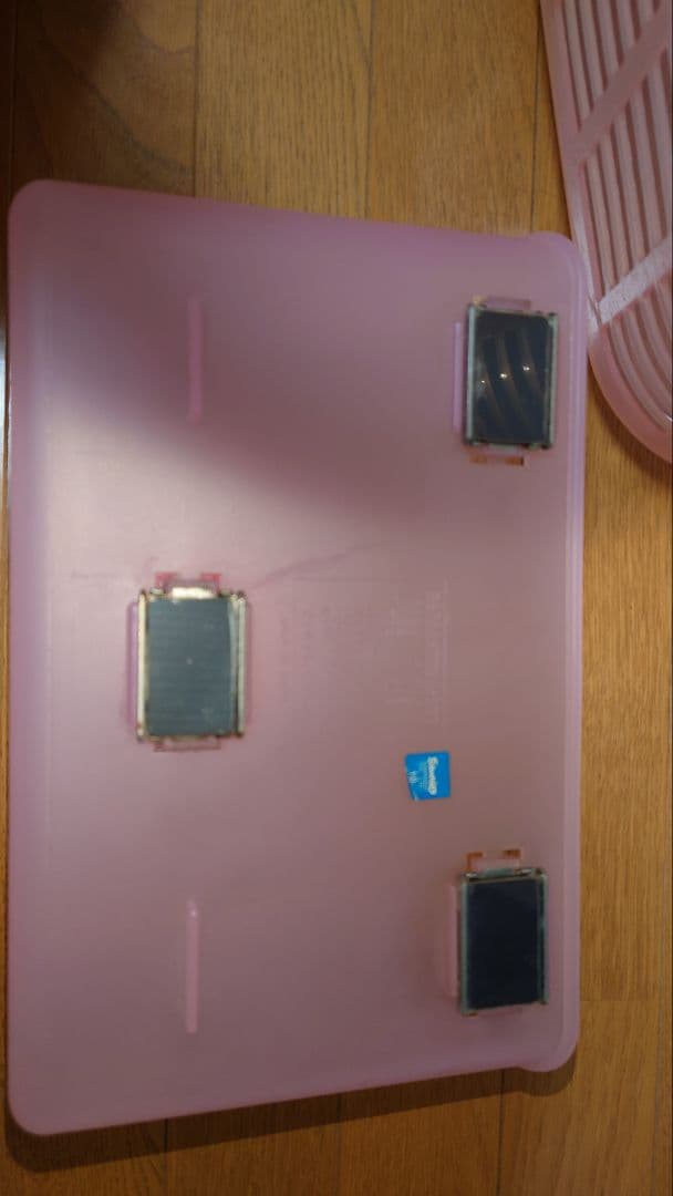 セット ハローキティ ランドリーバスケット　マグネットバスケット　クリアピンク