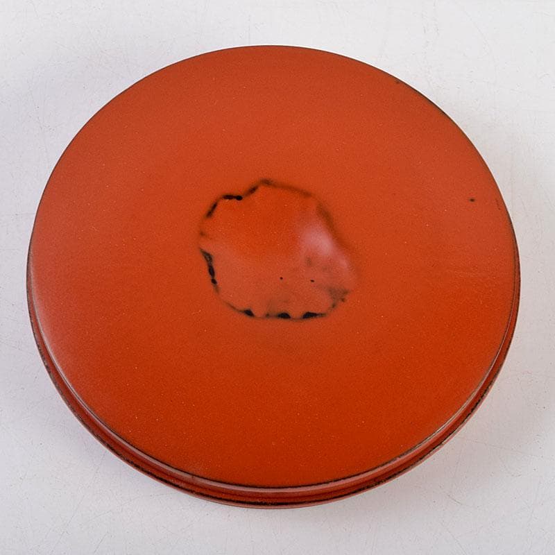 茶道具　根来塗　竹禪作　竹香合　共布共箱　Z　8906