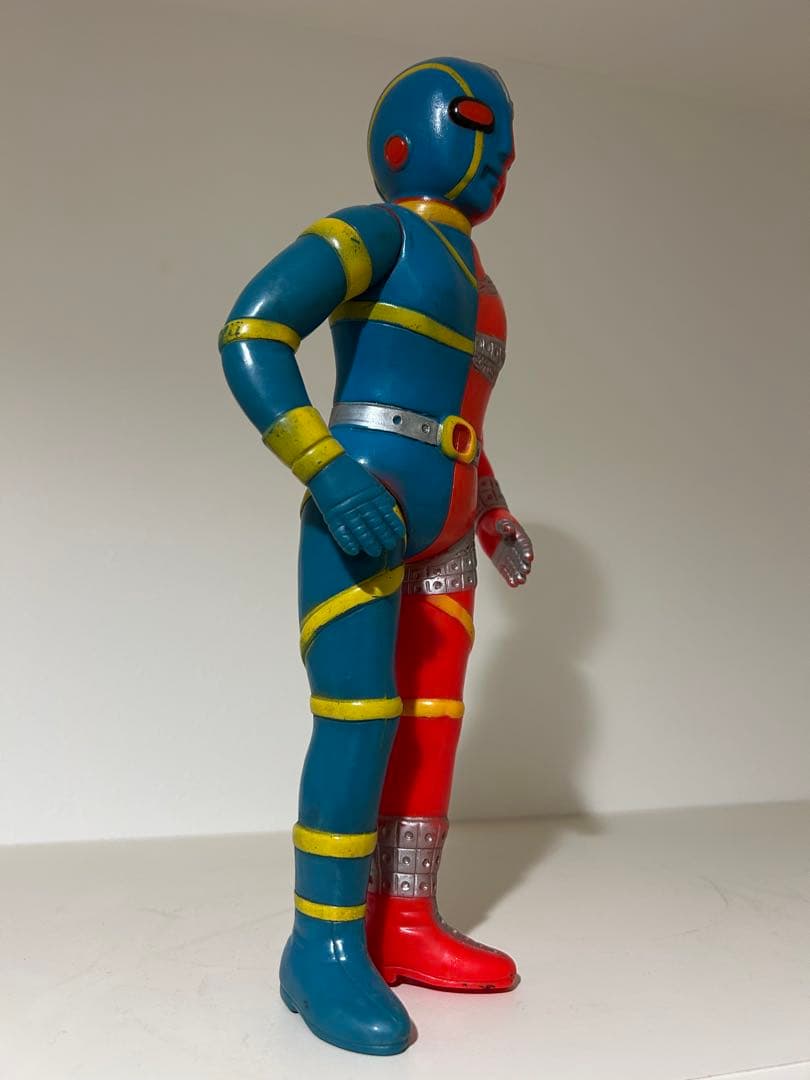【全長28cmデカい】　キカイダー　当時物　タカトク　ソフビ　特撮　旧バンダイ
