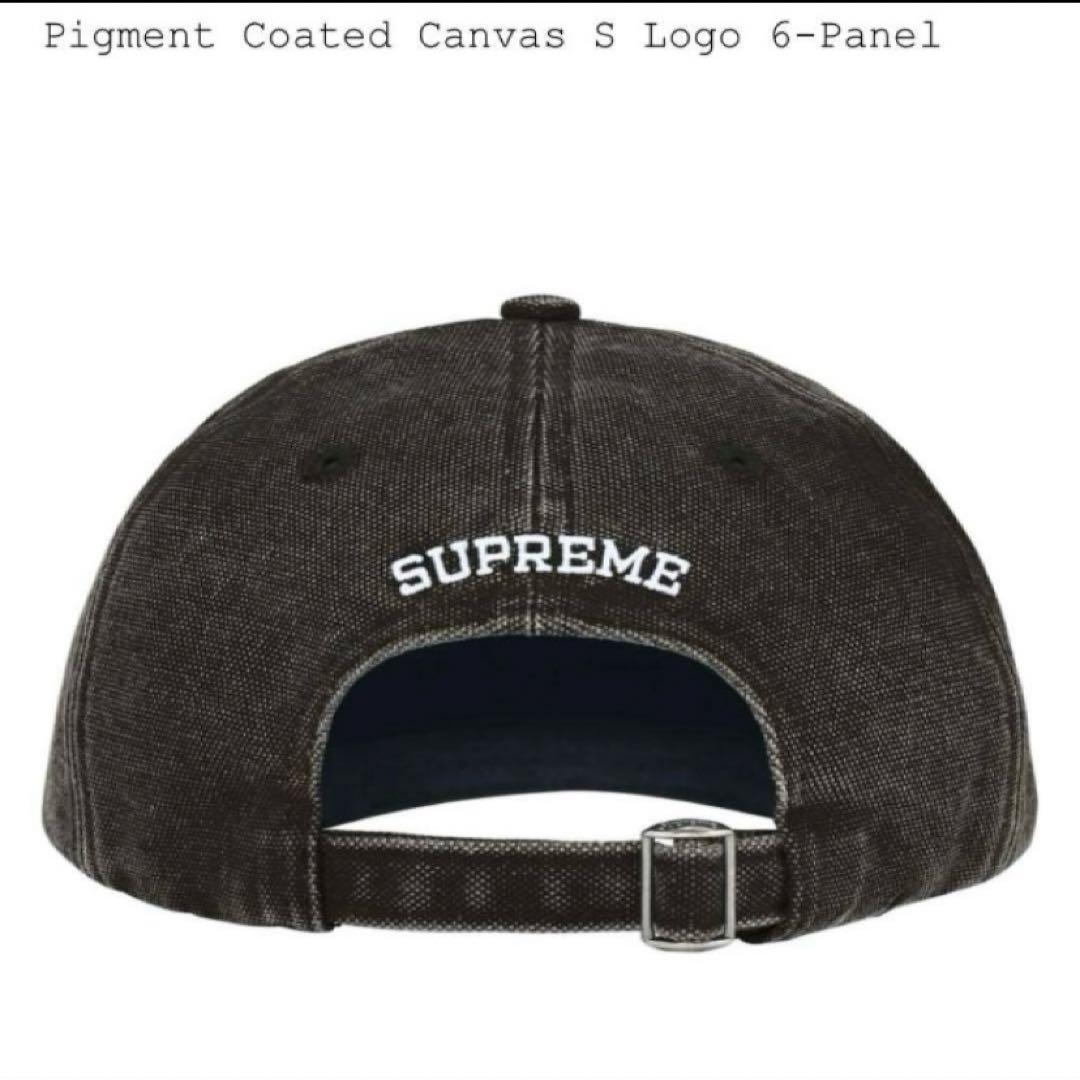 【新品】Supreme Canvas S Logo 6-Panel 黒
