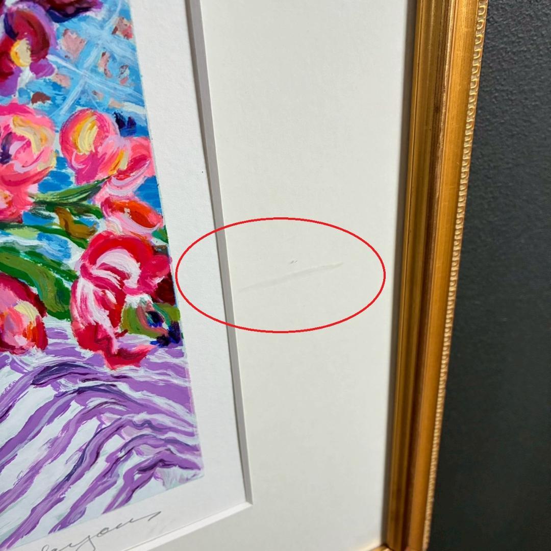 レスリー・セイヤー「ガーデン・ロマンス」シルクスクリーン 大作 直筆サイン入