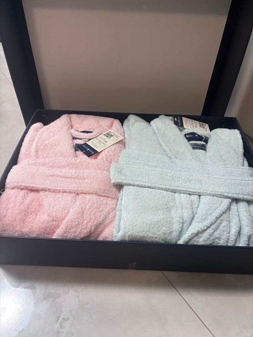 ラルフローレン　バスローブ　ブルー　ピンク　2点セット