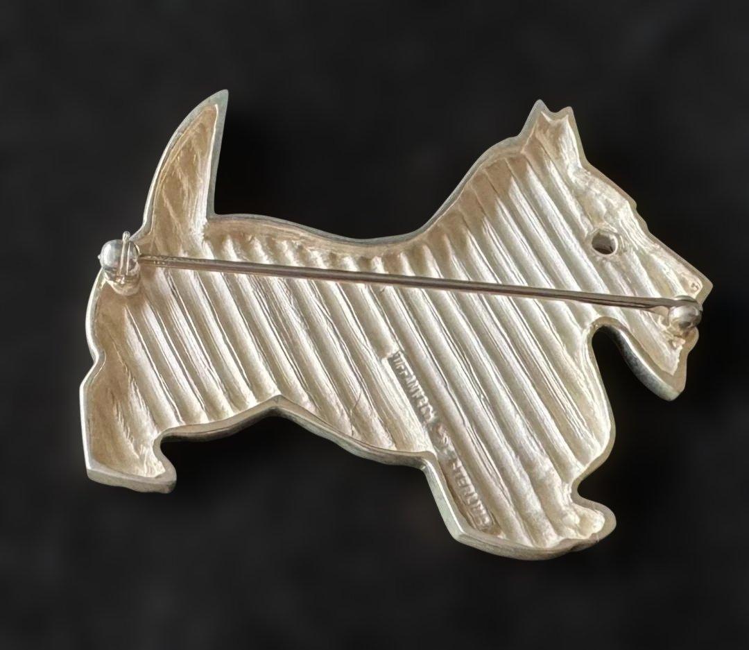 Tiffany & Co. ティファニー　サファイヤ入りテリア ブローチ