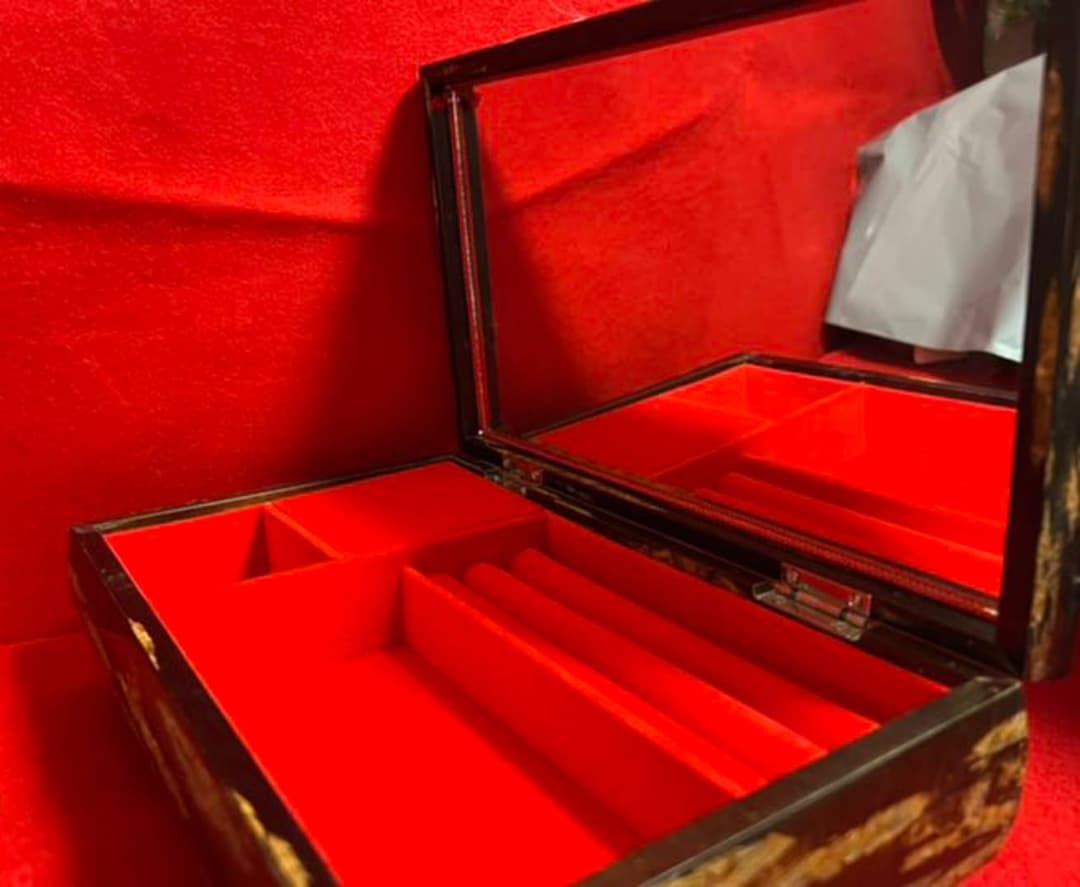 樺細工・オルゴール付・宝石箱・1点物