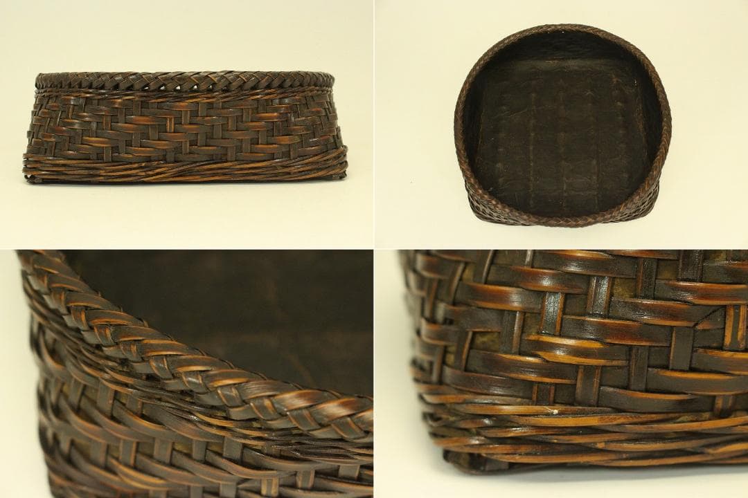 茶道具 竹網 時代 炭斗 炭 火箸 香合 釜環 揃い まとめて(A703)