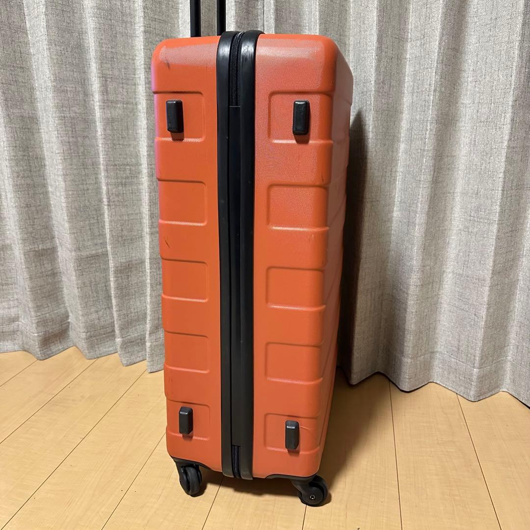 無印良品　キャリーケース　60L オレンジ系　大容量