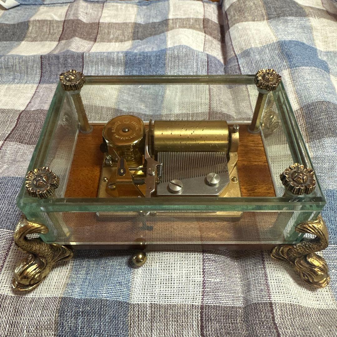 希少【リュージュ 】カノン♡オルゴール36弁REUGE ドルフィン　レバー難