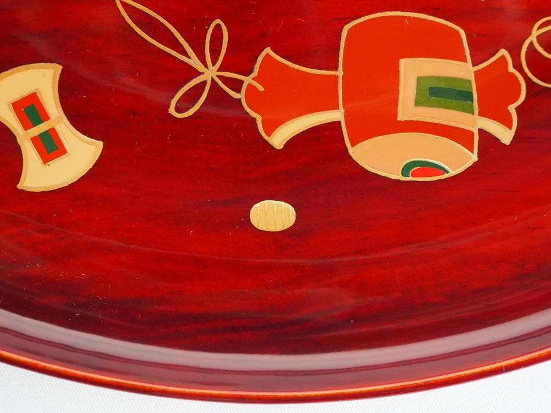 5代川端近左造『宝尽松溜青海盆』（共箱）