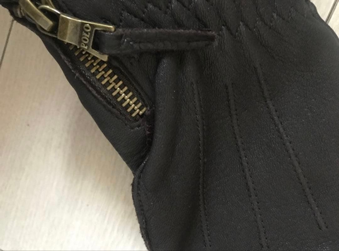 ポロラルフローレン　polo Ralph Lauren レザー　カシミヤ　手袋