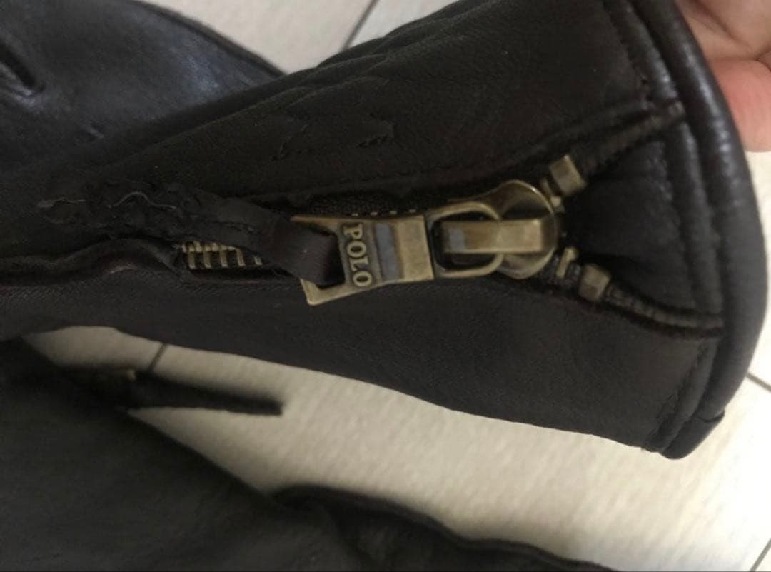 ポロラルフローレン　polo Ralph Lauren レザー　カシミヤ　手袋