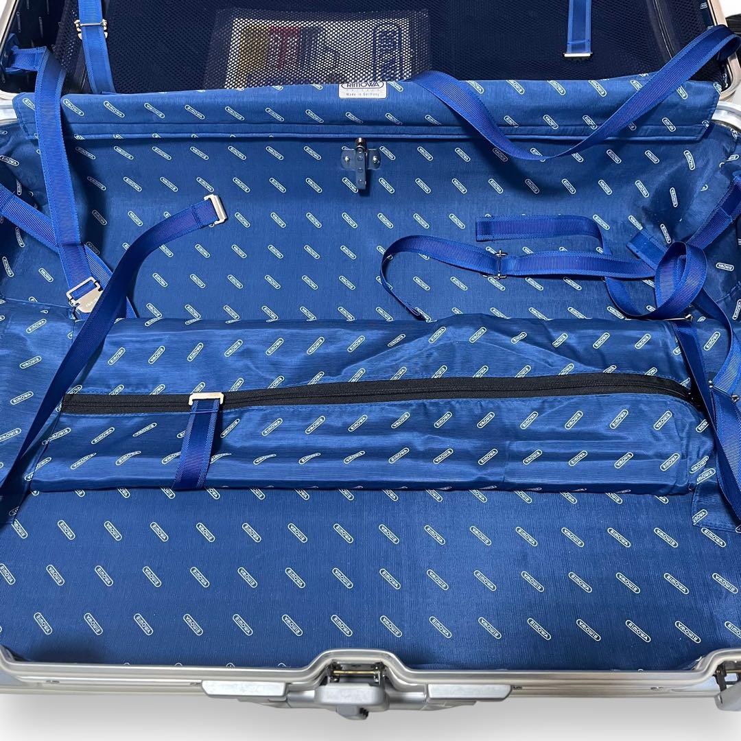 極美品・廃盤■リモワ 青ロゴ トパーズ 932.77 104L 4輪