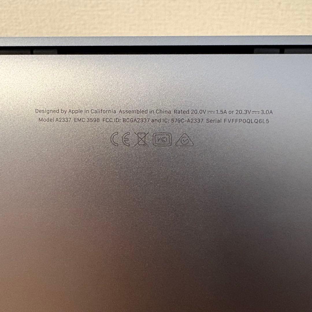 トラックパッド不良 MacBook Air M1 2020 8GB 518GB