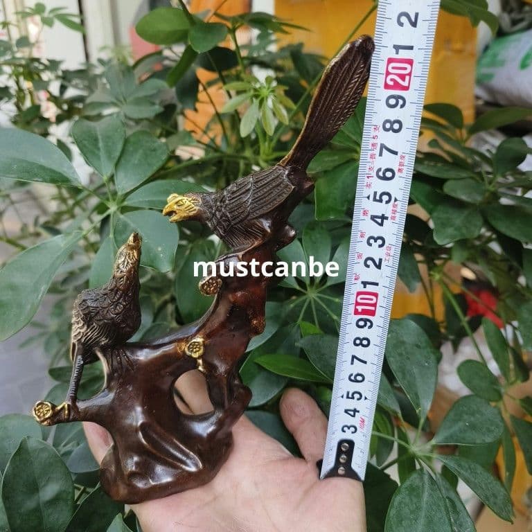 銅製 カササギ登枝 喜上眉梢 双喜臨門 応接間 玄関 茶室 装飾品 工芸品 置物