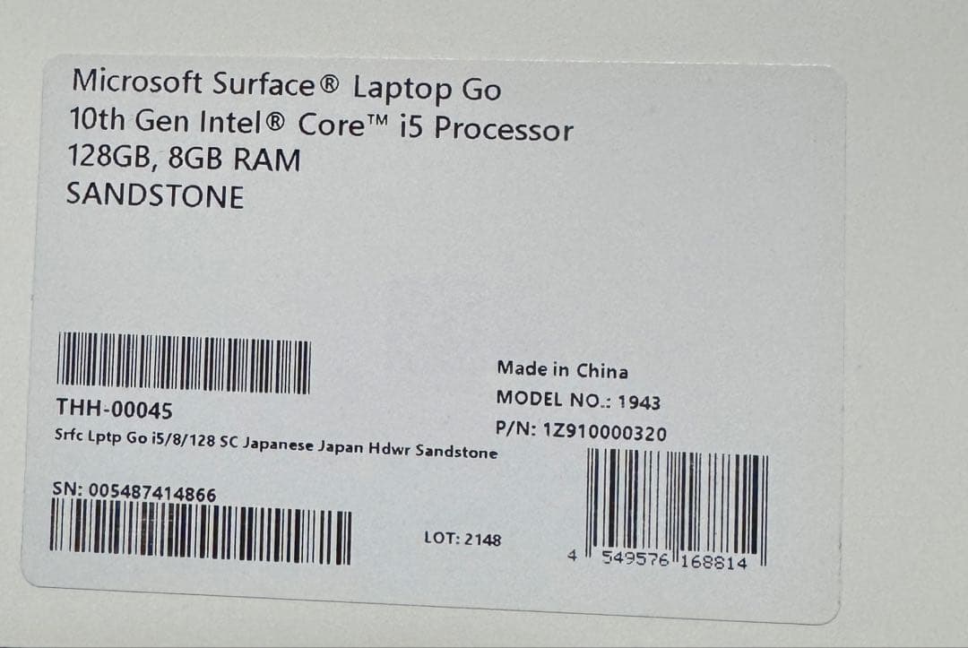 希少ピンク美品 マウス付 Microsoft Surface Laptop Go