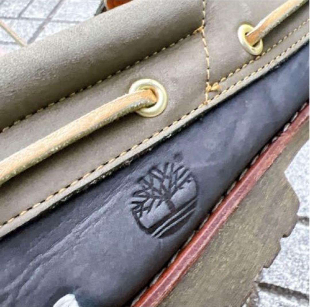 Timberland 3eye デッキシューズ モカシン革靴 ヌバックレアカラー
