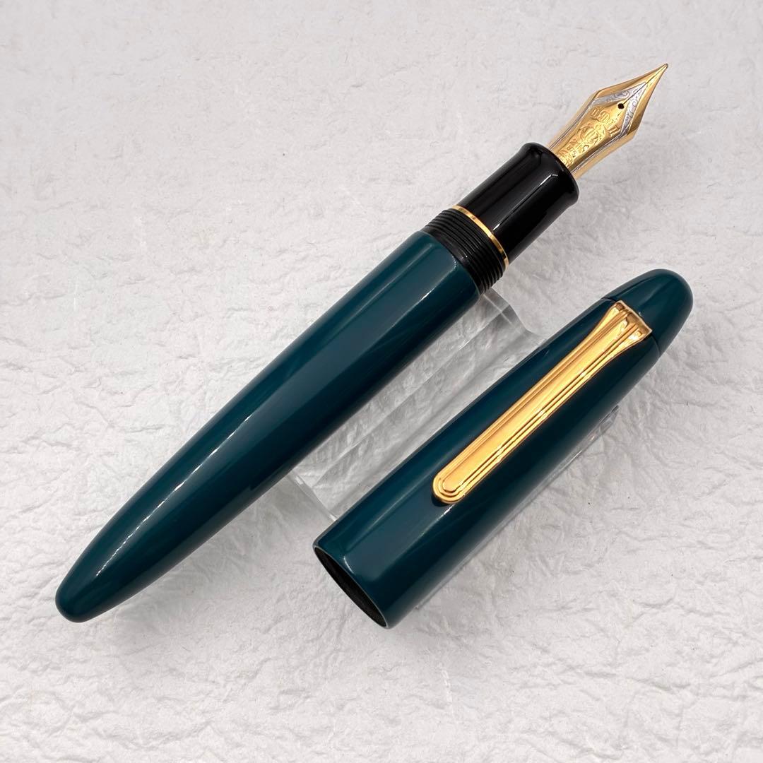 SAILOR セーラー万年筆 KOP 漆塗り 青 エボナイト 21K B