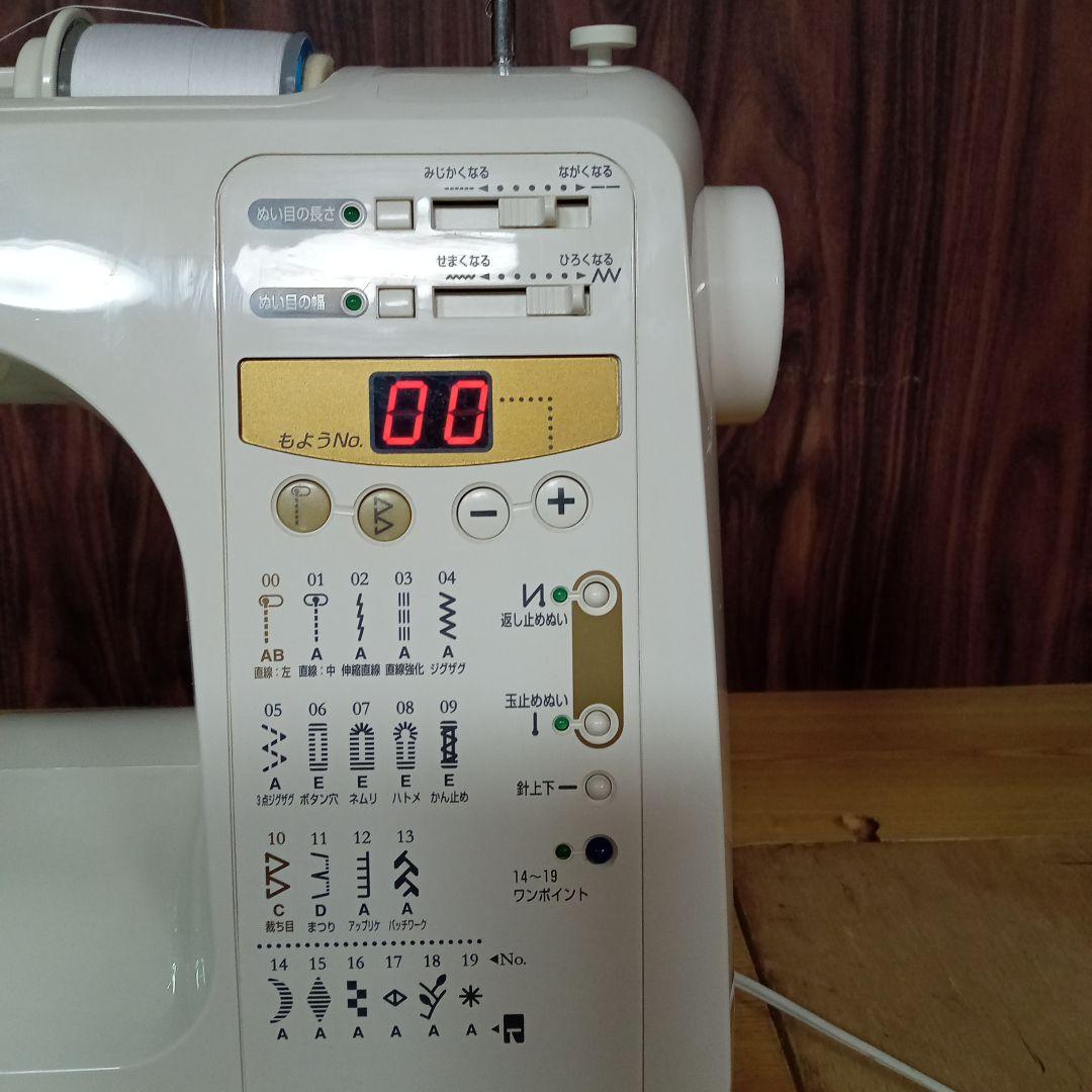 JUKIコンピュータミシン本体　HＺLーE85　分解整備済み