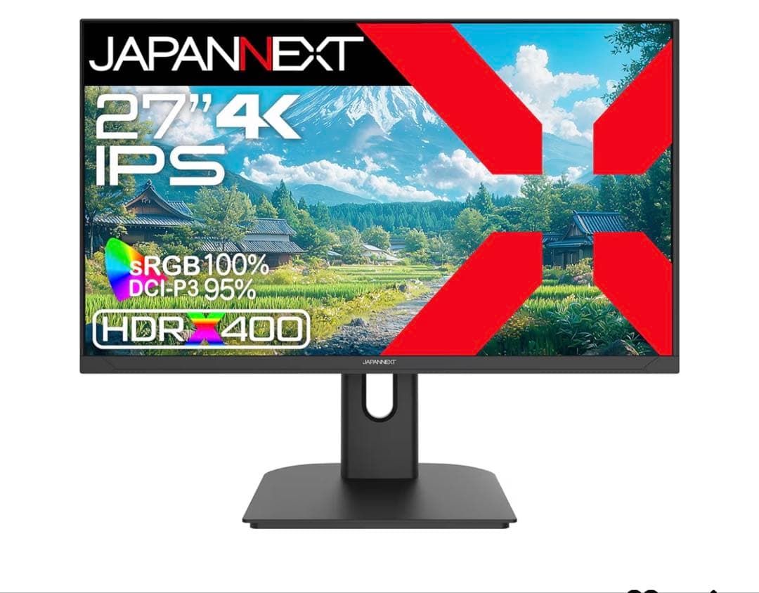 JAPANNEXT 27インチ IPSパネル搭載 4K解像度 液晶モニター