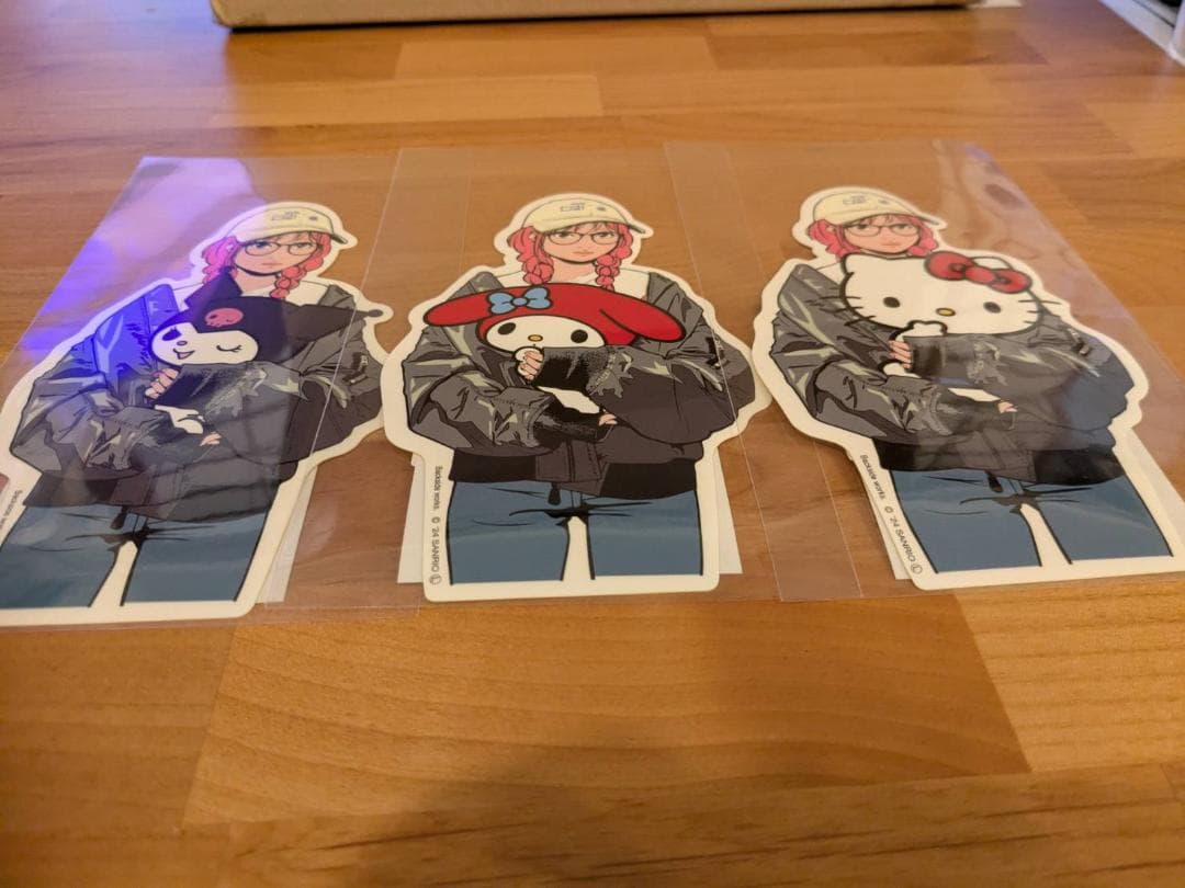 Backside works. × サンリオ ステッカー 9種類