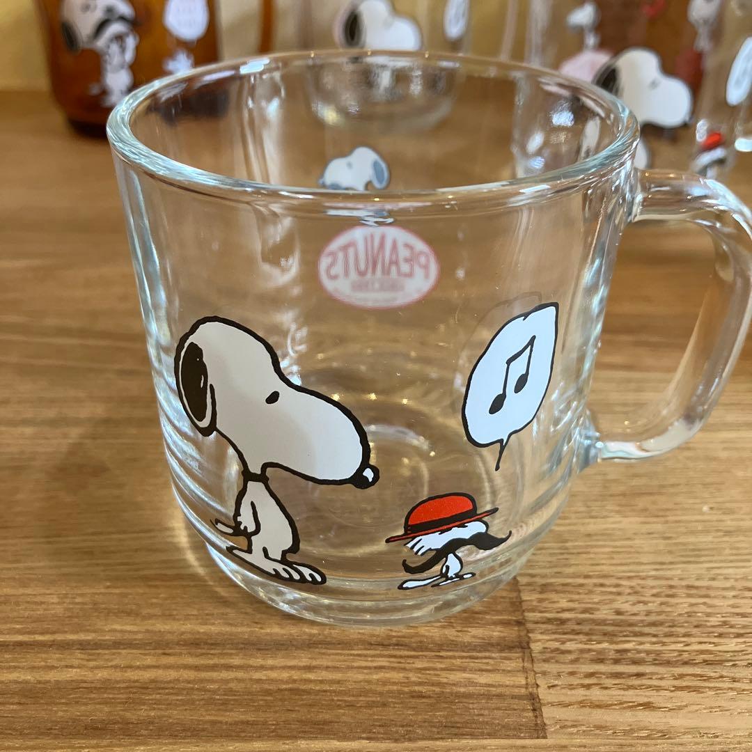 デュラレックス　スヌーピー　ガラスマグカップ 新品未使用　6個セット