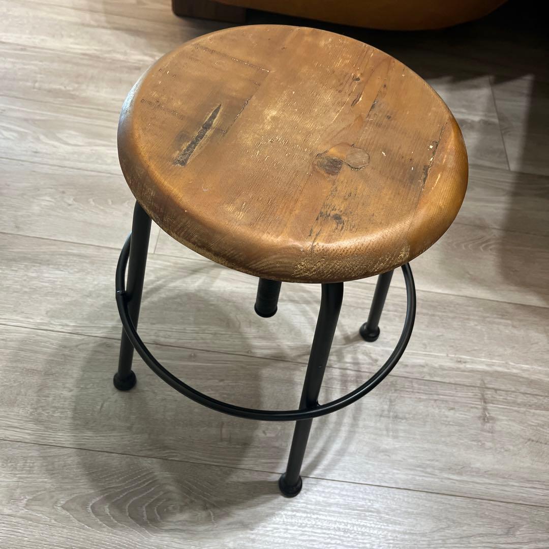 クラッシュゲート コンベックスⅢ スツール Sサイズ パイン古材