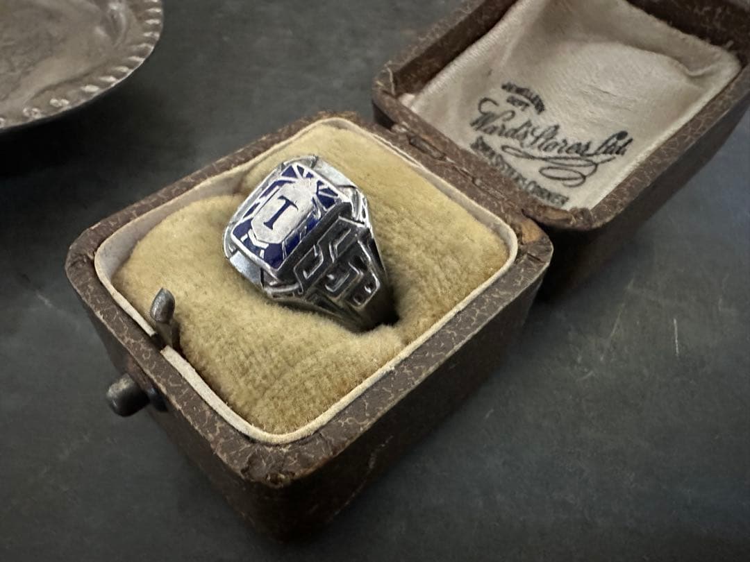 希少　ヴィンテージ　リング　925 アンティーク　アメリカ　シグネット