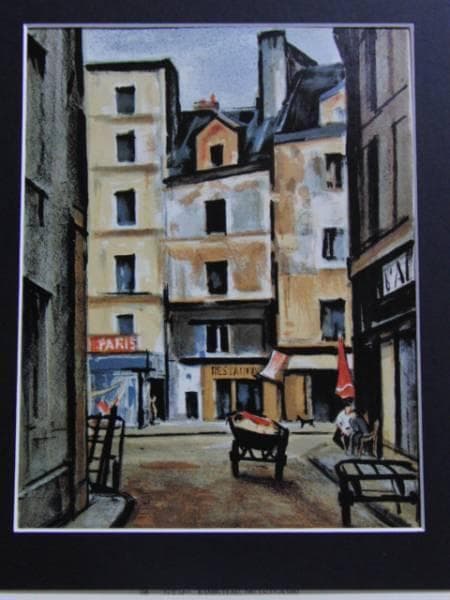 荻須高徳・OGUISS、ランビュート、希少な額装用画集より、新品高級額装付