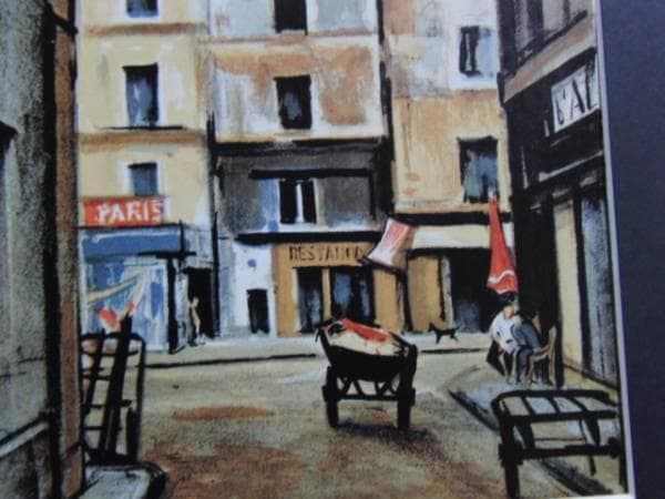 荻須高徳・OGUISS、ランビュート、希少な額装用画集より、新品高級額装付