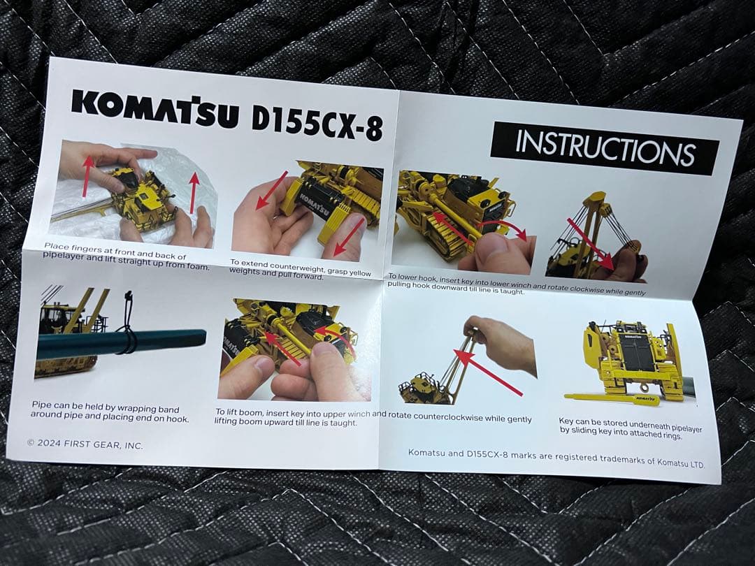 コマツ　D155CX-8 パイプレイヤー 1:50