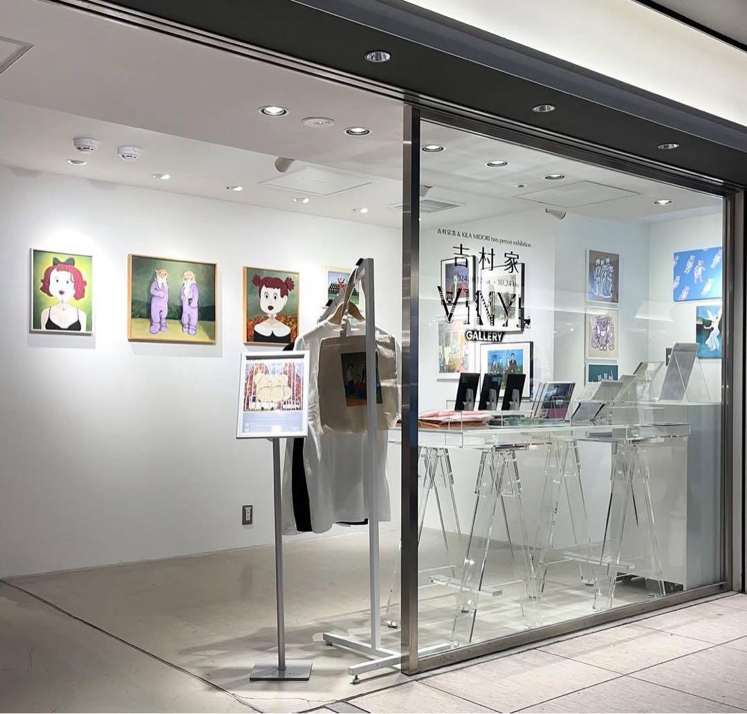 個展　KILA MIDORI キャンバス原画　現代アート　油絵