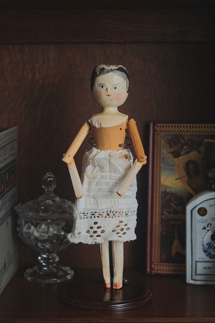 アンティーク ペグドール ウッデンドール 木製人形 ドイツ オランダ
