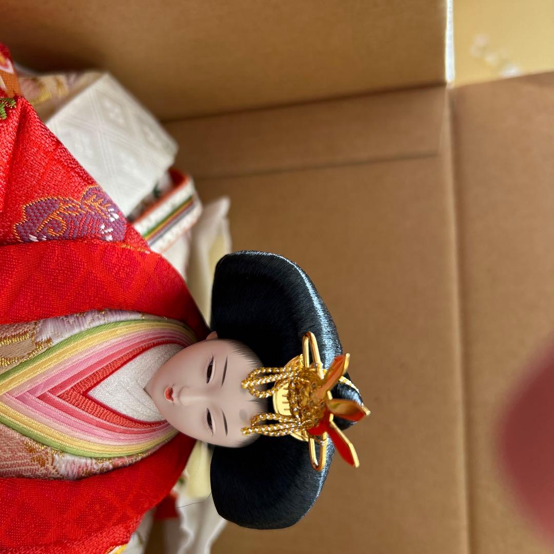 雛人形　桜の花装飾 木製台