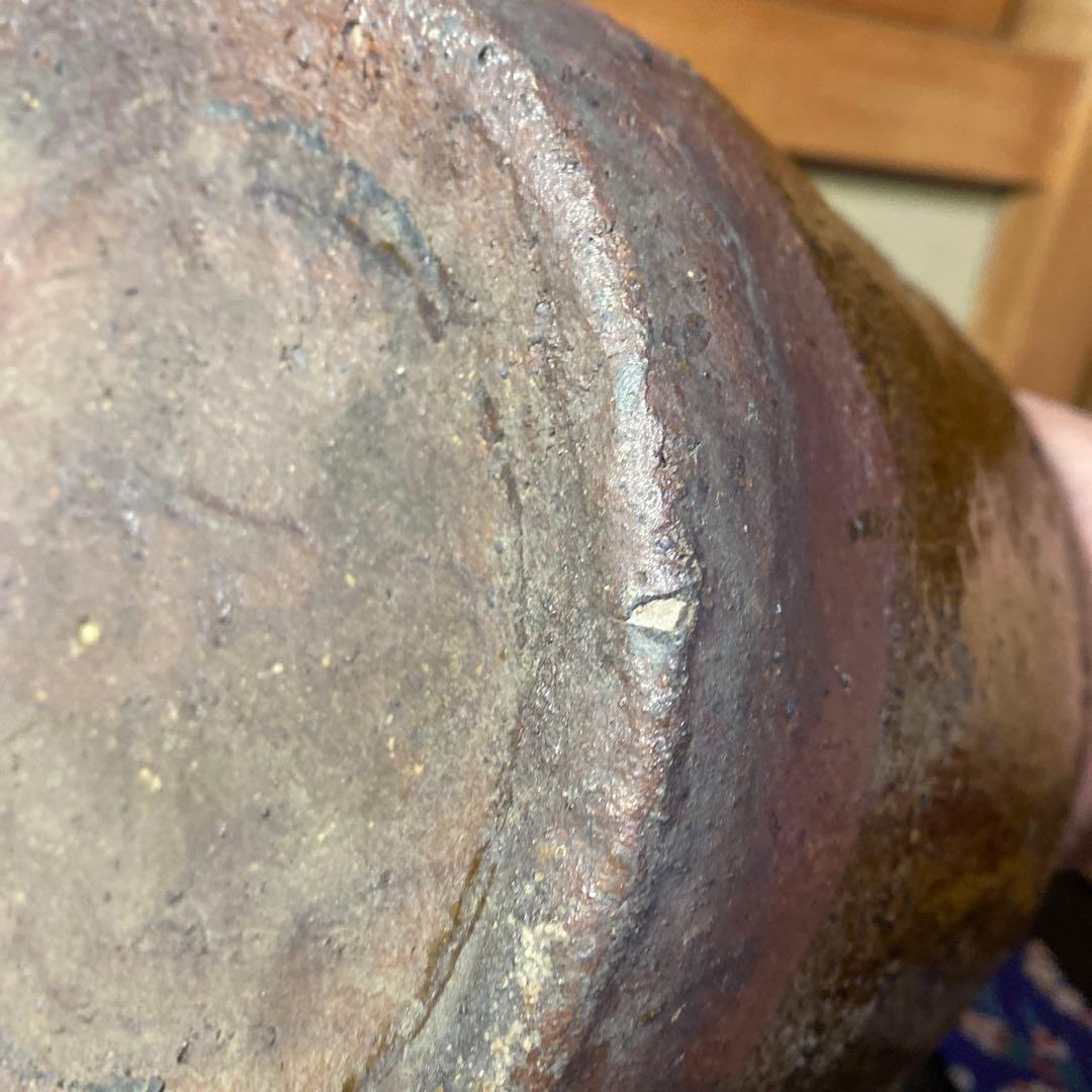 中国　古玩　南蛮水指【桐箱付】16cm20cm